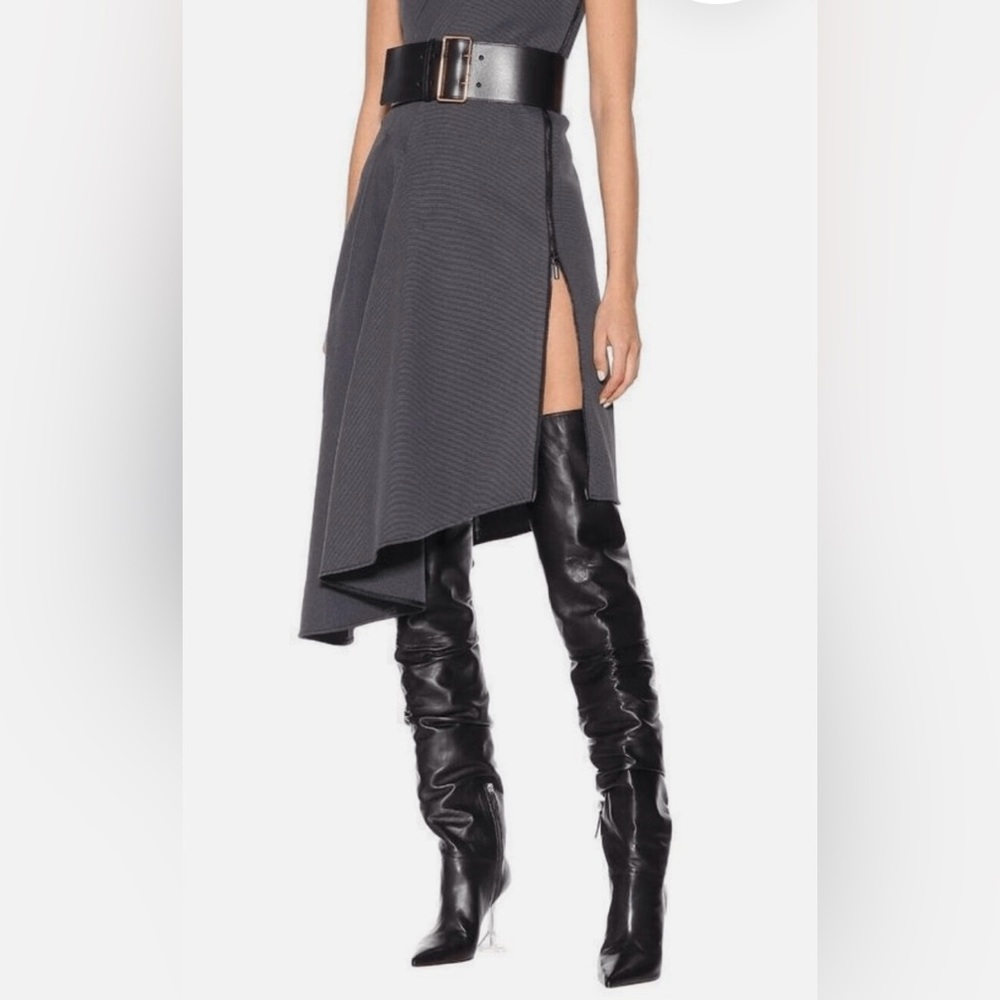 AMINA MUADDI
Olivia leather over-the-knee boots